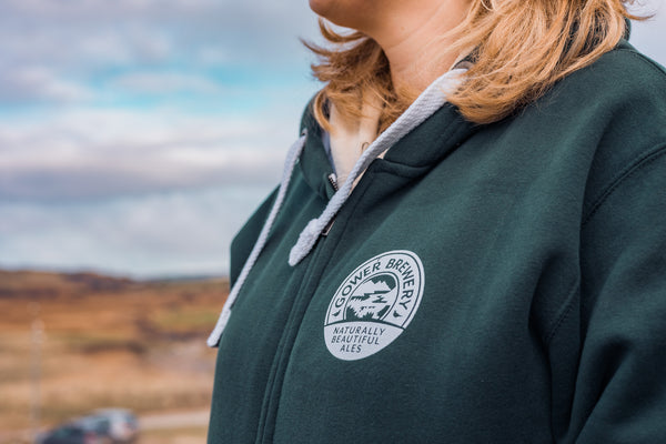 GOWER BREWERY ZIPPED HOODIE