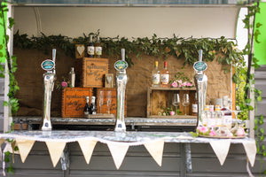 gower brewery's hattie the horse box serving famous welsh beer on tap