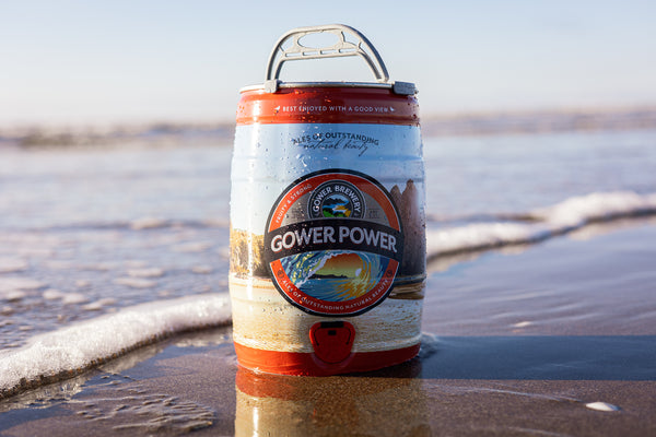 mini keg of beer gower power in sea