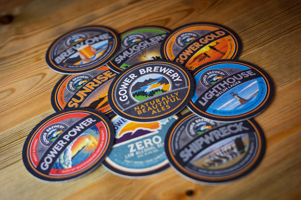 Gower Brewery Beer Mats - Pack of 9