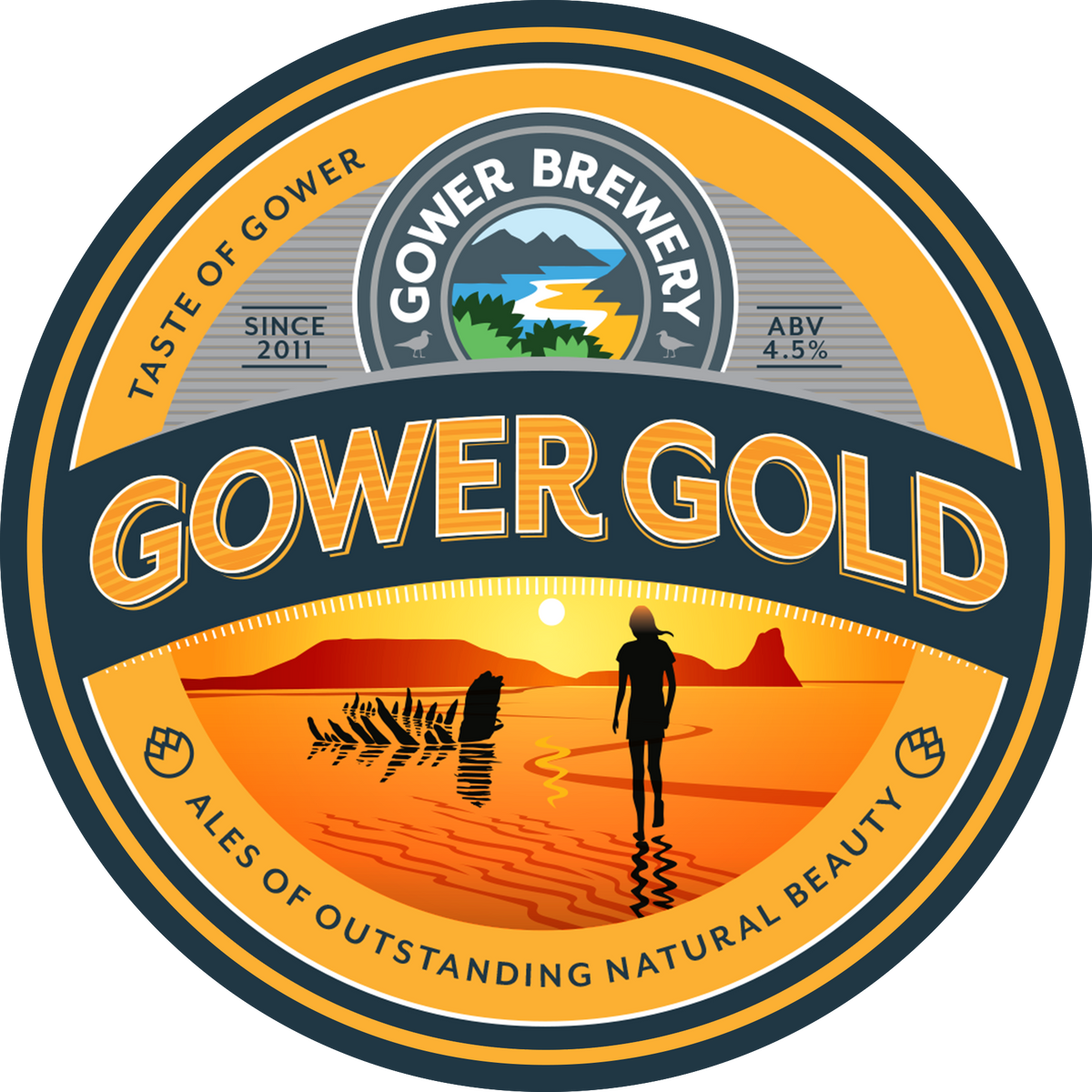 Gower Gold Pump Clip – Gower Brewing Company Limited