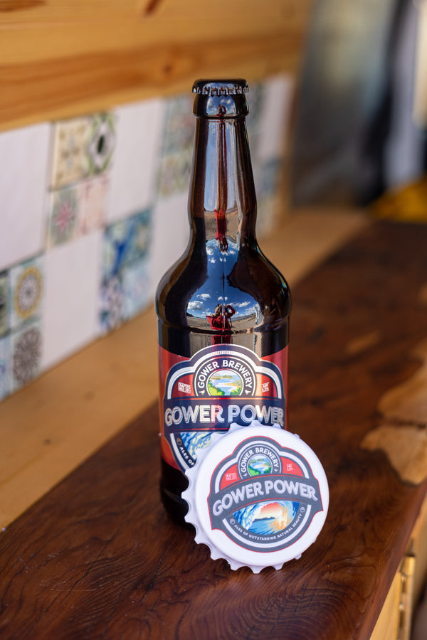 Gower Power Fridge Magnet Bottle Opener