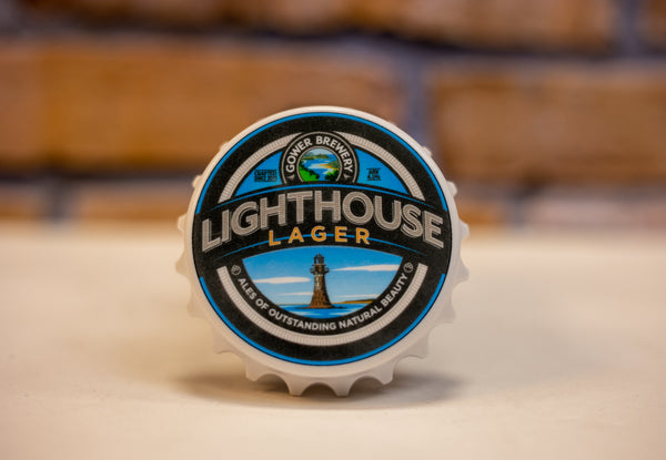 Lighthouse Lager Fridge Magnet Bottle Opener